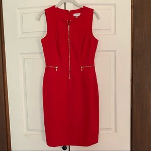 🔥Red-hot Calvin Klein sheath dress